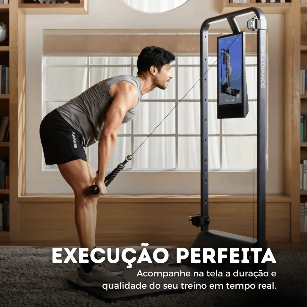 Academia em Casa Multifuncional 8 em 1 com 12 acessórios Bivolt - Com Tela - Imagem 3