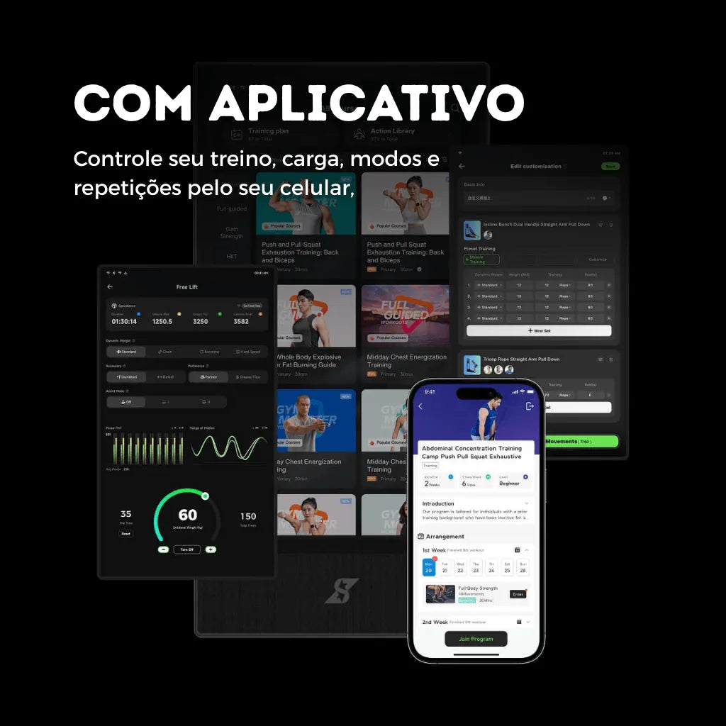 Academia em Casa Multifuncional 8 em 1 com 12 acessórios Bivolt - Com Tela - Imagem 6