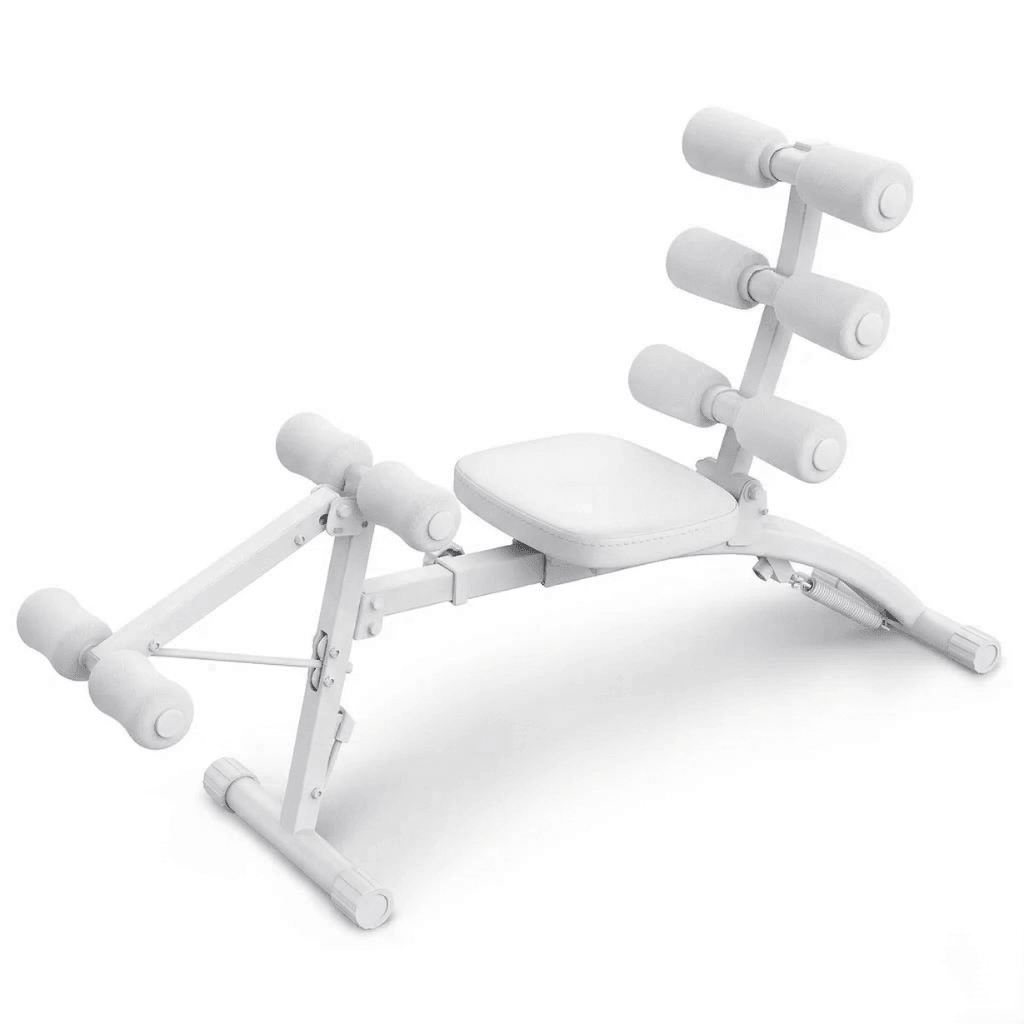 Banco Abdominal Compacto 4 em 1 para Core, Pernas e Cardio - Preto Vermelho - Imagem 12