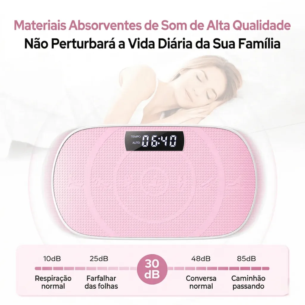 Plataforma Vibratória Portátil para Corpo Inteiro - Branco - Imagem 11