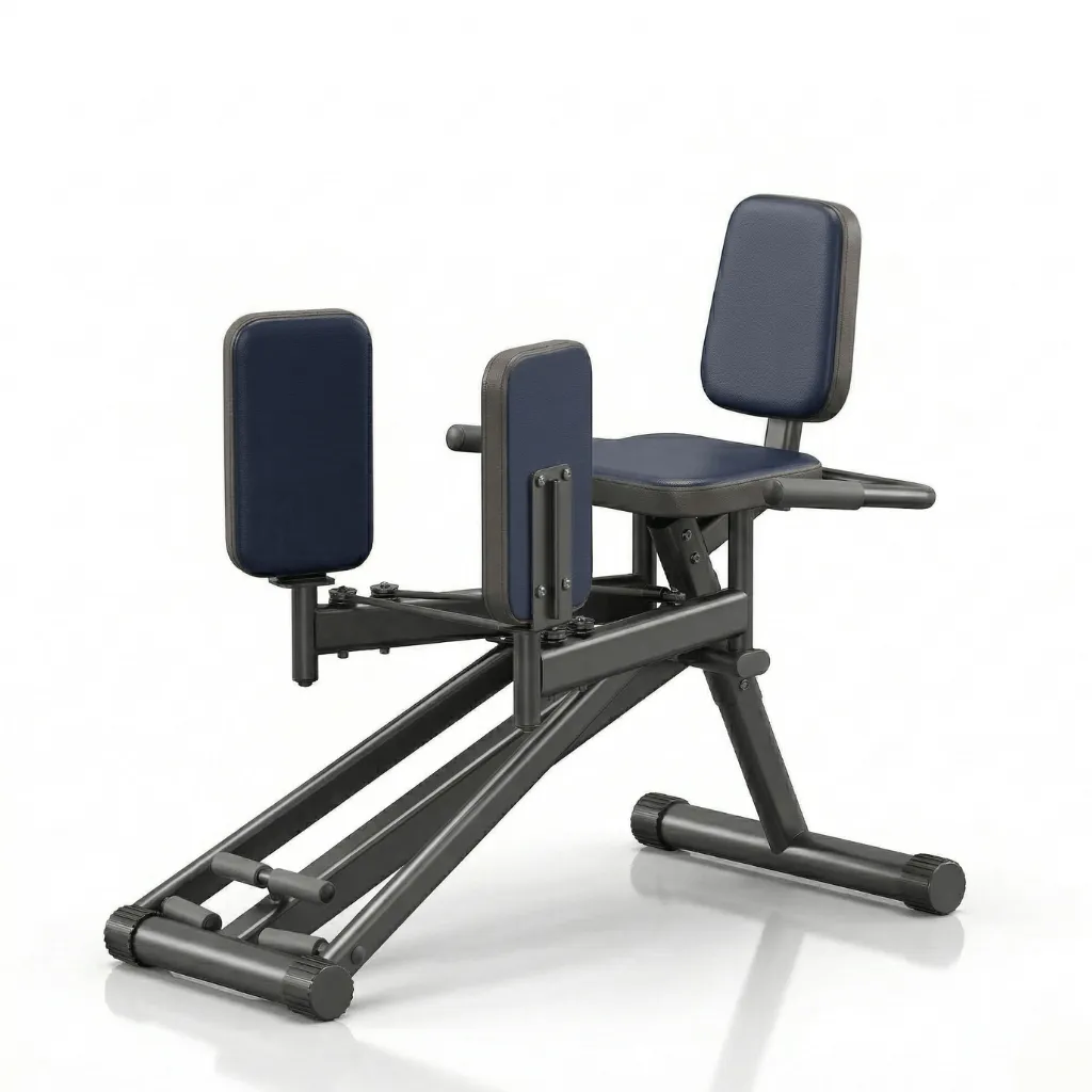 Máquina de Glúteos Abdutora Compacta Ajustável - Preto Vermelho - Imagem 11