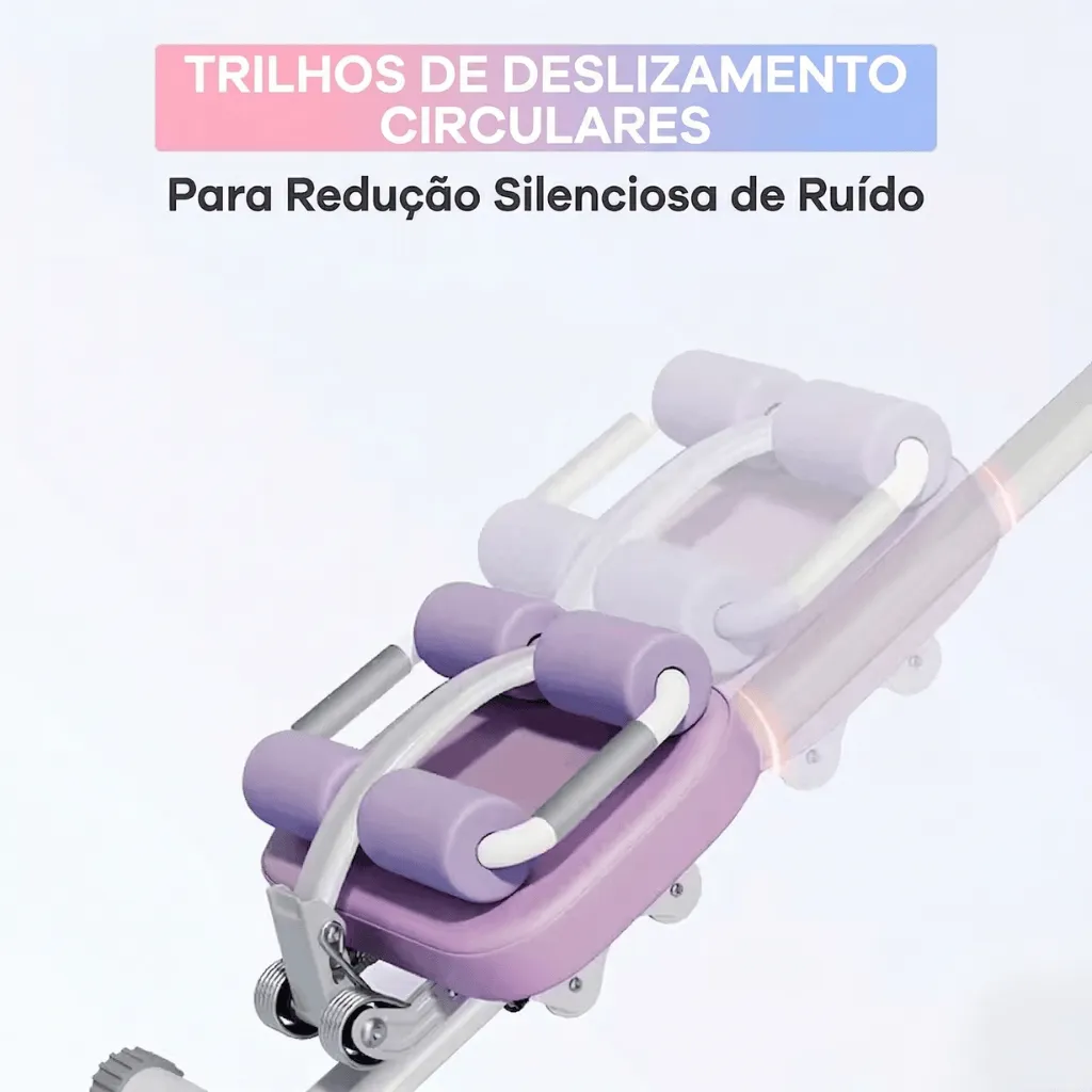 Aparelho Compacto de Treino 5 em 1 para Definição do Core - Branco Rosa - Imagem 3