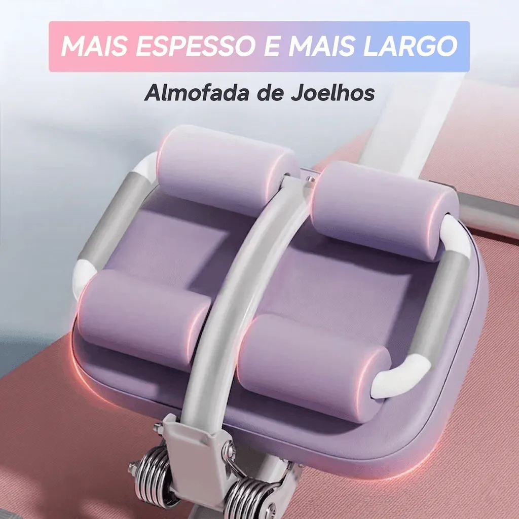 Aparelho Compacto de Treino 5 em 1 para Definição do Core - Branco Rosa - Imagem 6