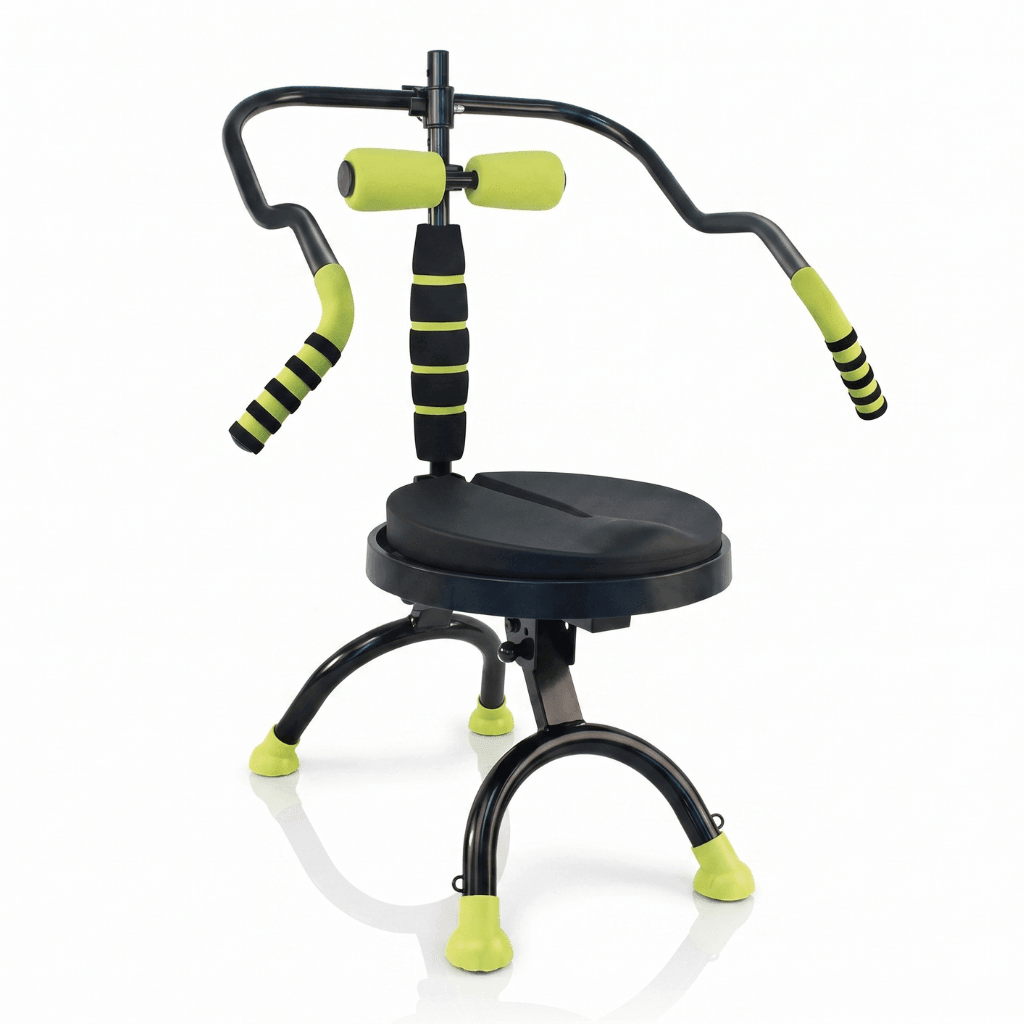 Aparelho Abdominal GiroFit 360 Compacto - Preto Amarelo - Imagem 1