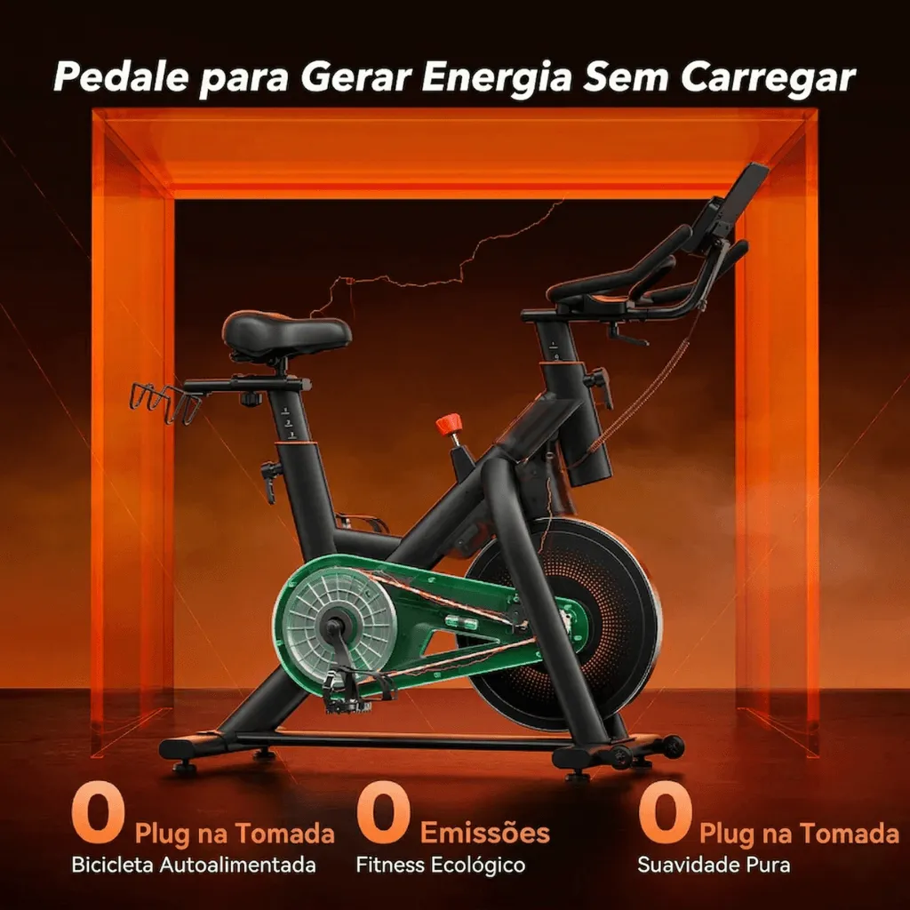 Bicicleta Ergométrica Compacta Ultra Silenciosa