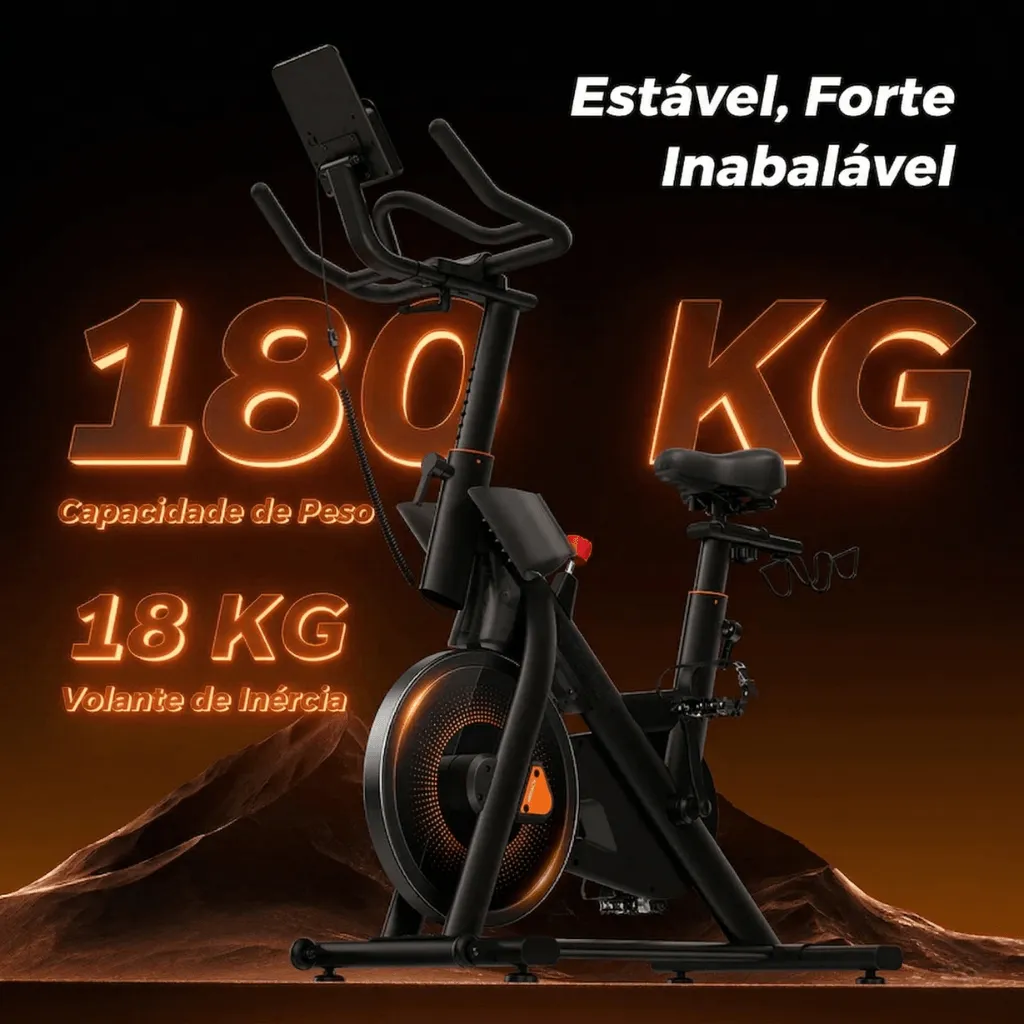 Bicicleta Ergométrica Compacta Ultra Silenciosa - Padrão - Imagem 4