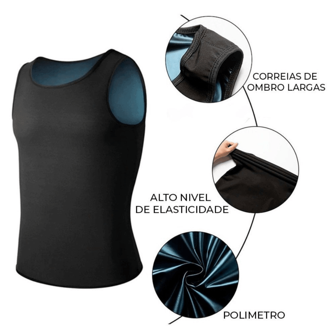 Regata Térmica Cinta Modeladora Efeito Sauna - Imagem 3