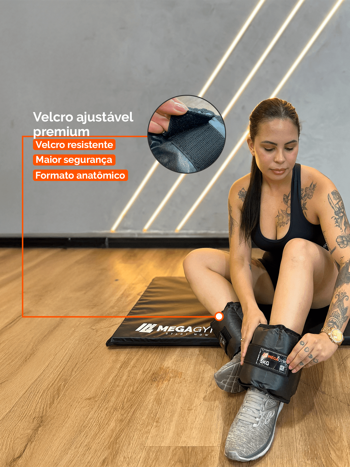 Caneleiras Tornozeleiras De Peso - Imagem 4