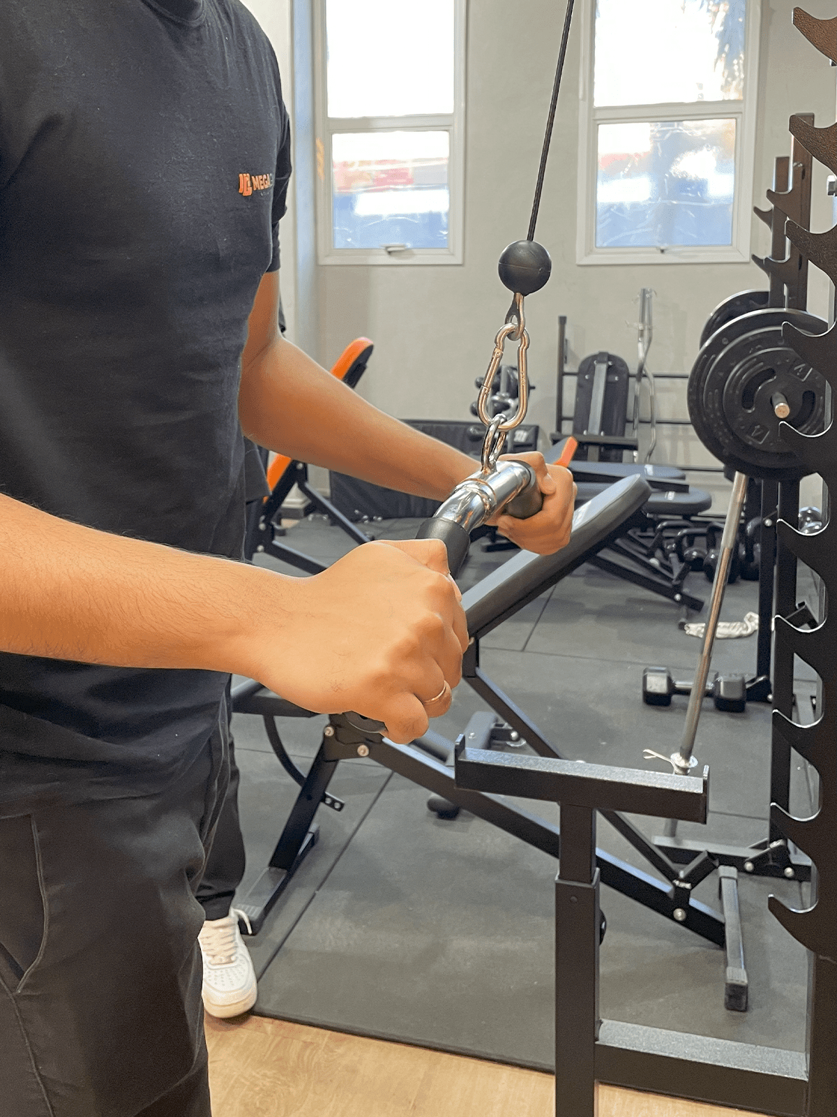 Puxador Pulley Curvado 50 cm Articulado Cromado - Imagem 8