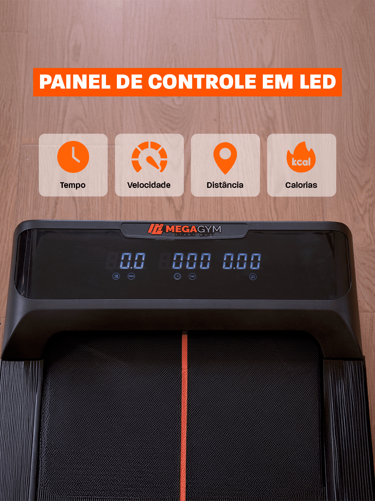 Esteira Ergométrica Elétrica Dobrável Pace Full 12km/h | Motor 2.0 HP | Suporta até 110kg - Imagem 7