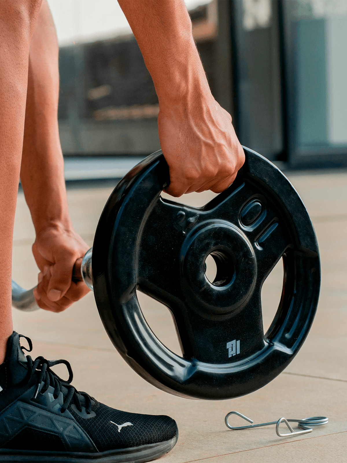 Anilha Sport Emborrachada Furo 31mm - Imagem 2