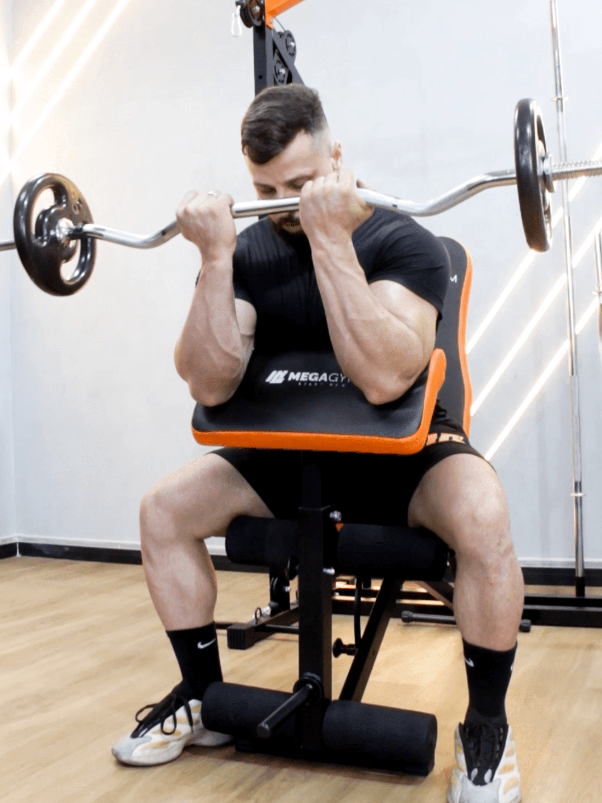 Kit Treino Com Barra W + Par Halter Barra 35cm - Imagem 2