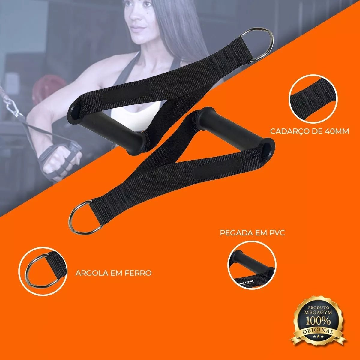 Par Puxador Crossover Com Punho Antiaderente - Imagem 2