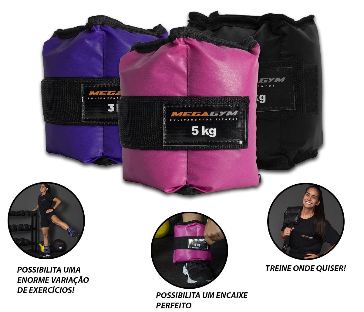 Kit Power Paula com Colchonete + Par de Caneleiras + Par de Halter Bola Emborrachado - Imagem 6