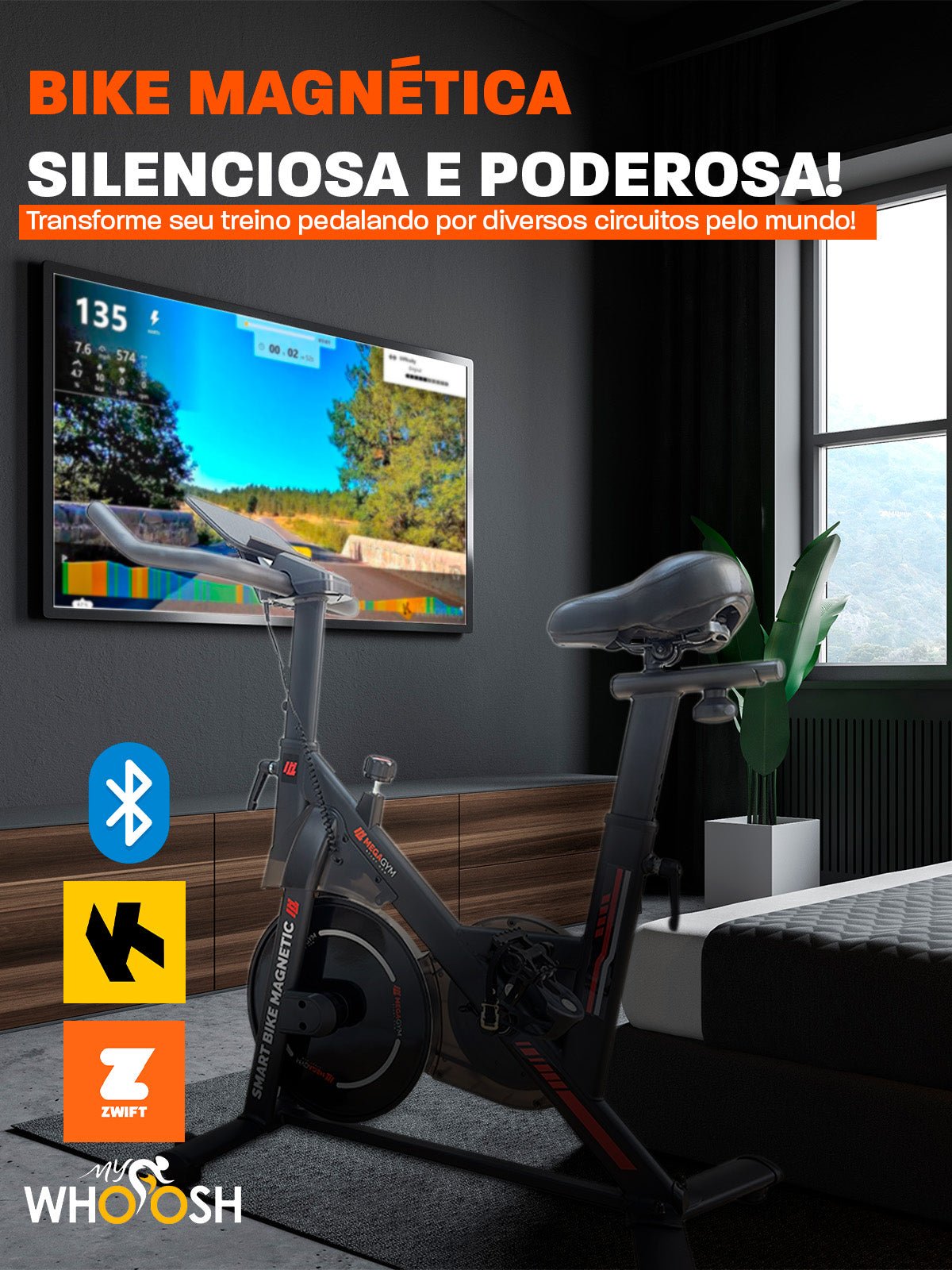 Bicicleta Ergométrica Smart Bike Magnetic RatoFitness - Imagem 19