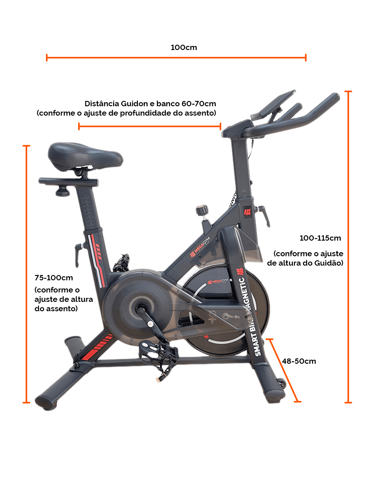 Bicicleta Ergométrica Smart Bike Magnetic RatoFitness - Imagem 5