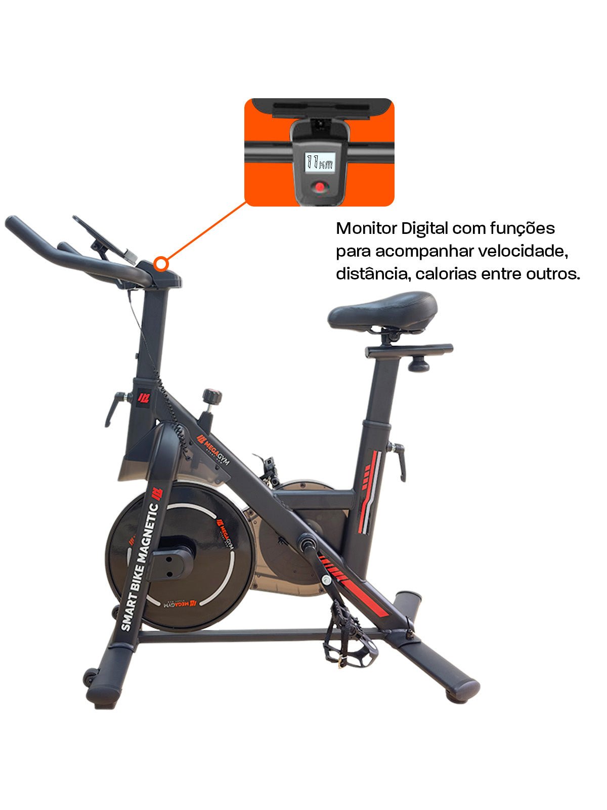 Bicicleta Ergométrica Smart Bike Magnetic RatoFitness - Imagem 8