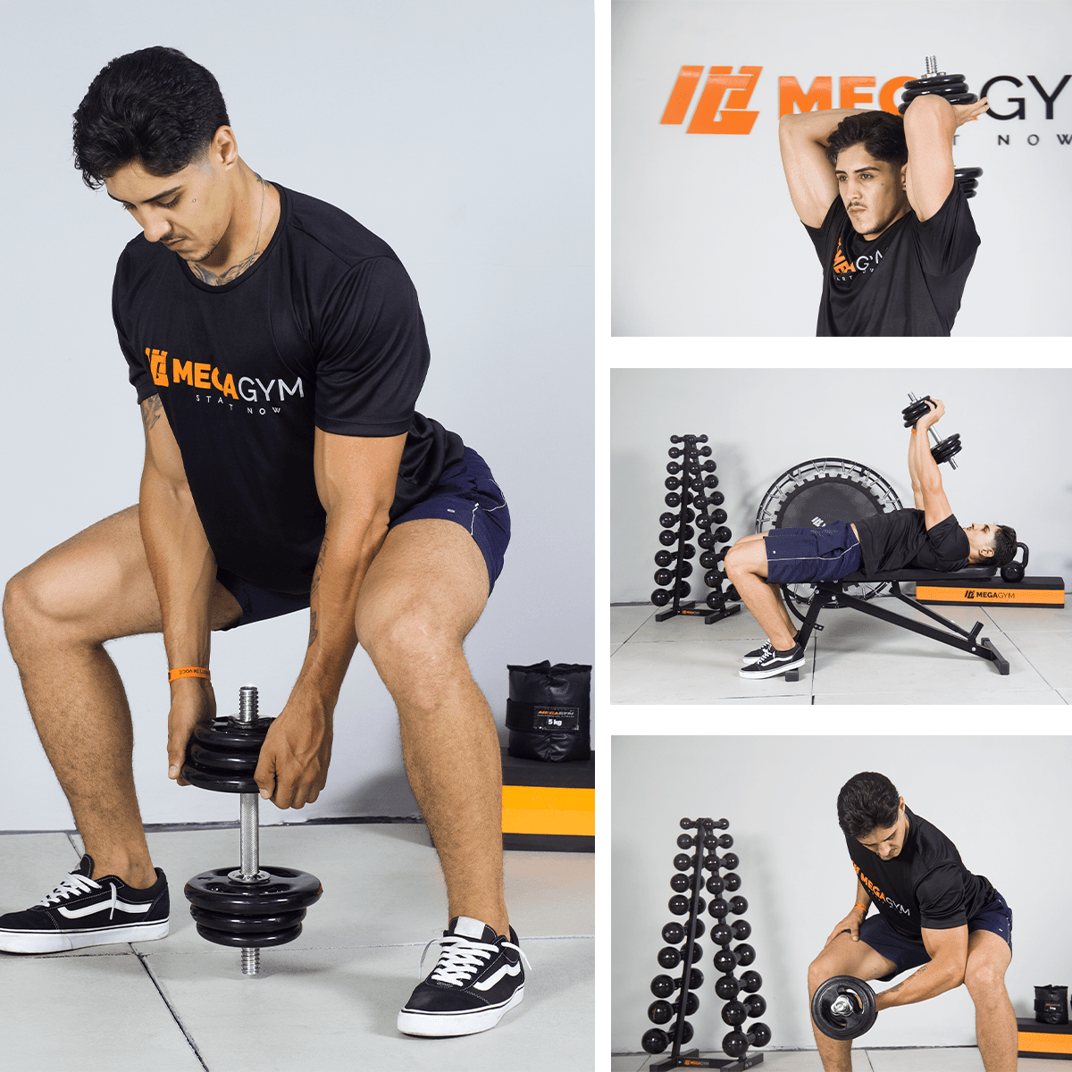 Kit Par Halteres De Academia Rosqueáveis E Anilhas - Imagem 4