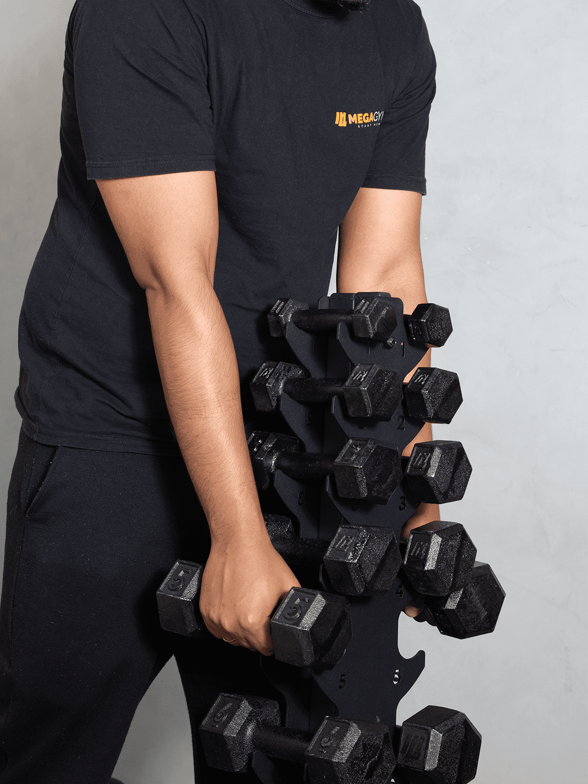 Halter Dumbbell Sextavado Pintado - Imagem 8