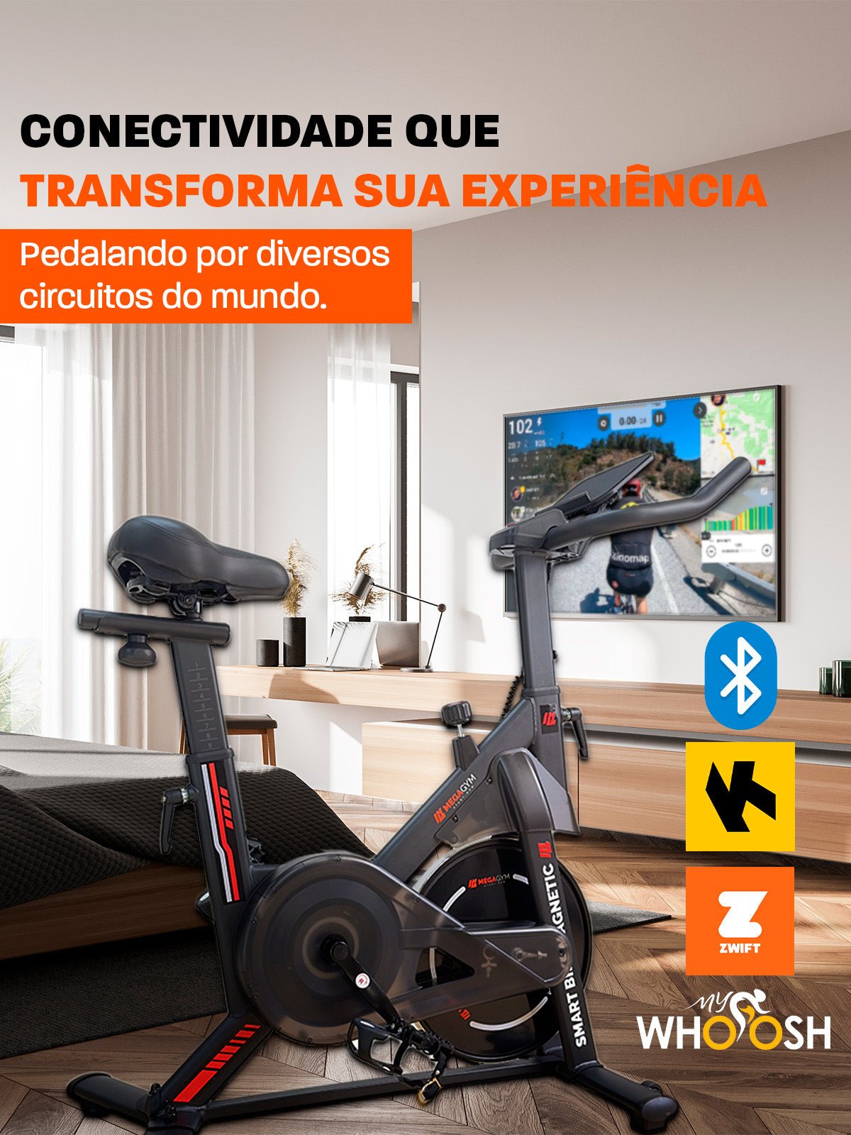 Bicicleta Ergométrica Smart Bike Magnetic RatoFitness - Imagem 12