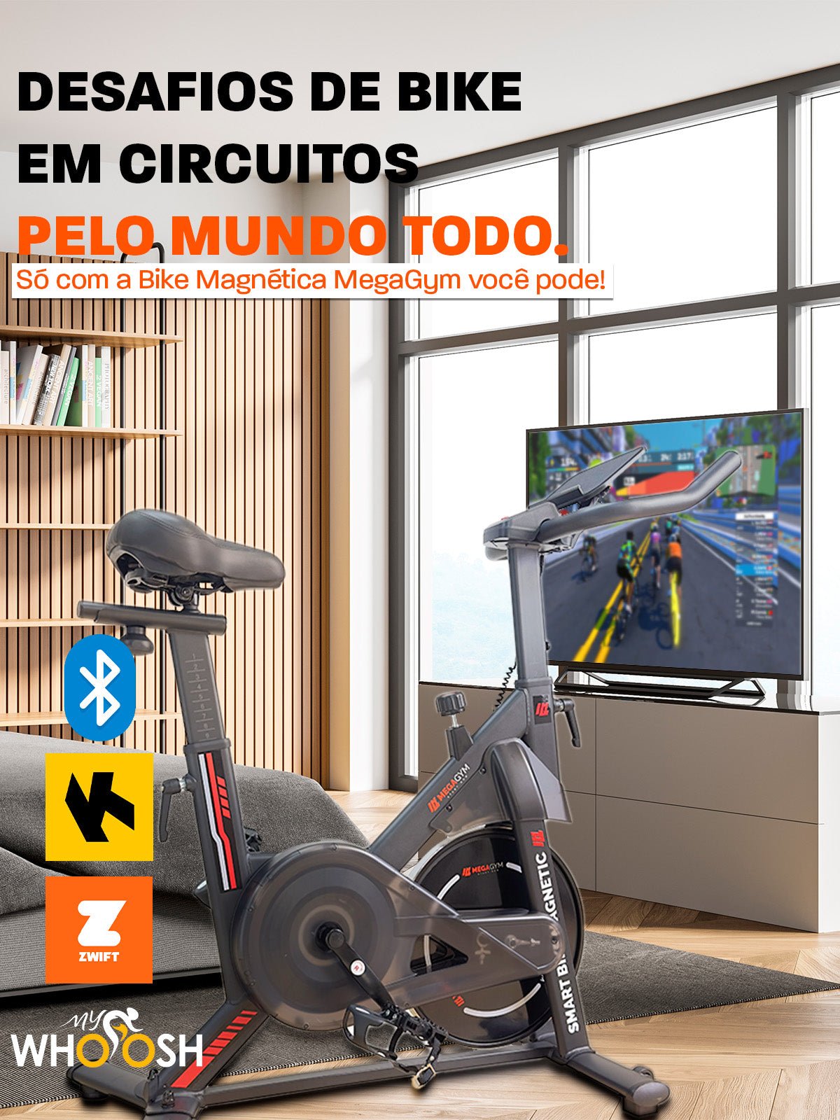 Bicicleta Ergométrica Smart Bike Magnetic RatoFitness - Imagem 4
