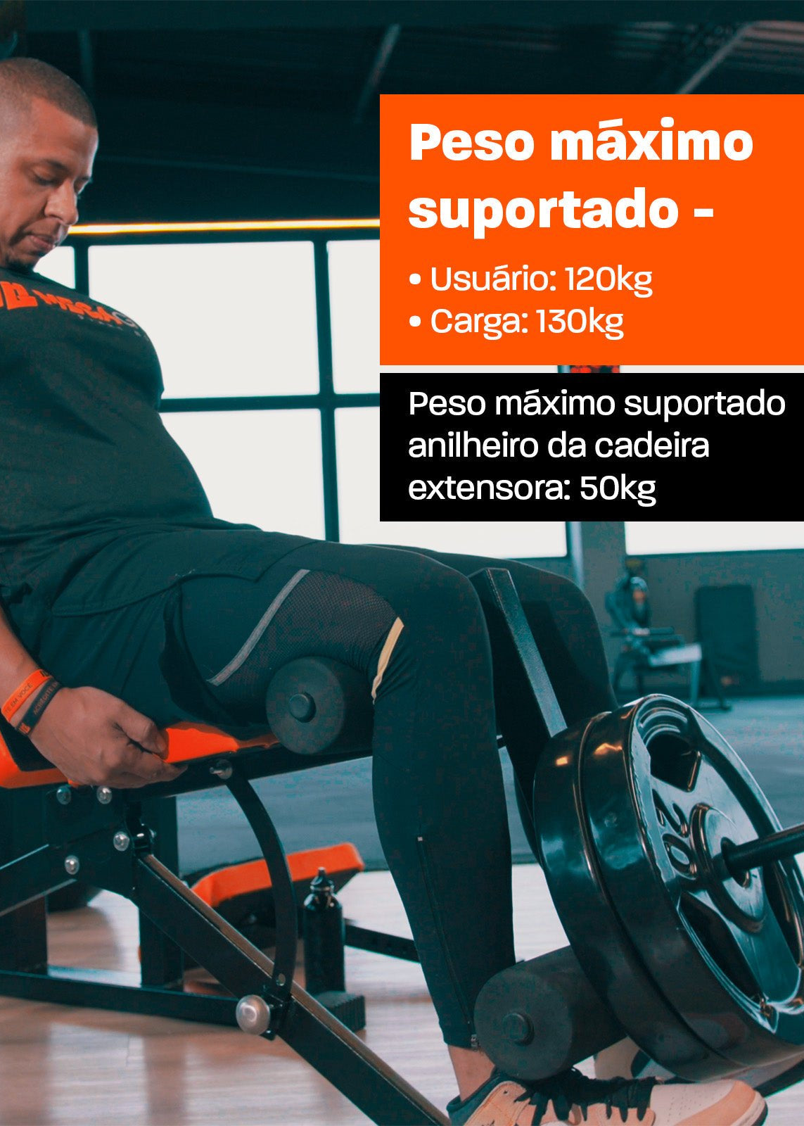 Banco Regulável 10x1 com Cadeira Extensora + Scott + Rack Agachamento - Imagem 8