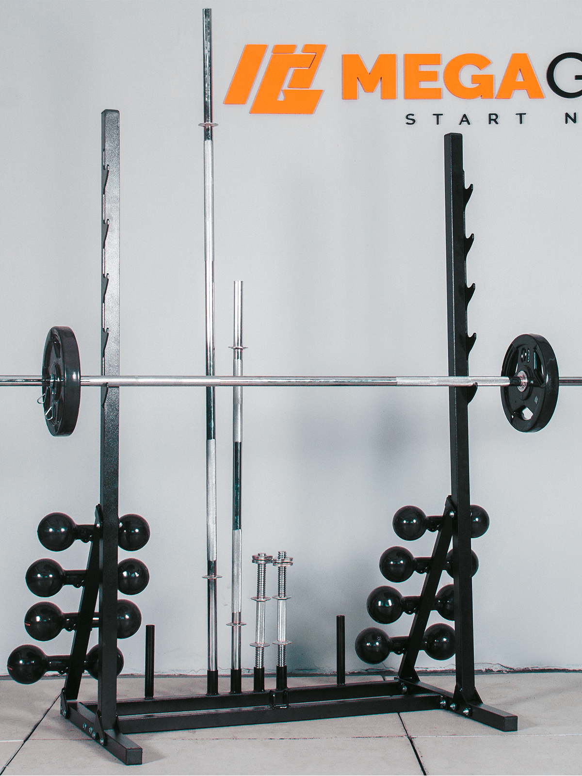 Rack Expositor De Anilhas Barras e Halteres - Imagem 4