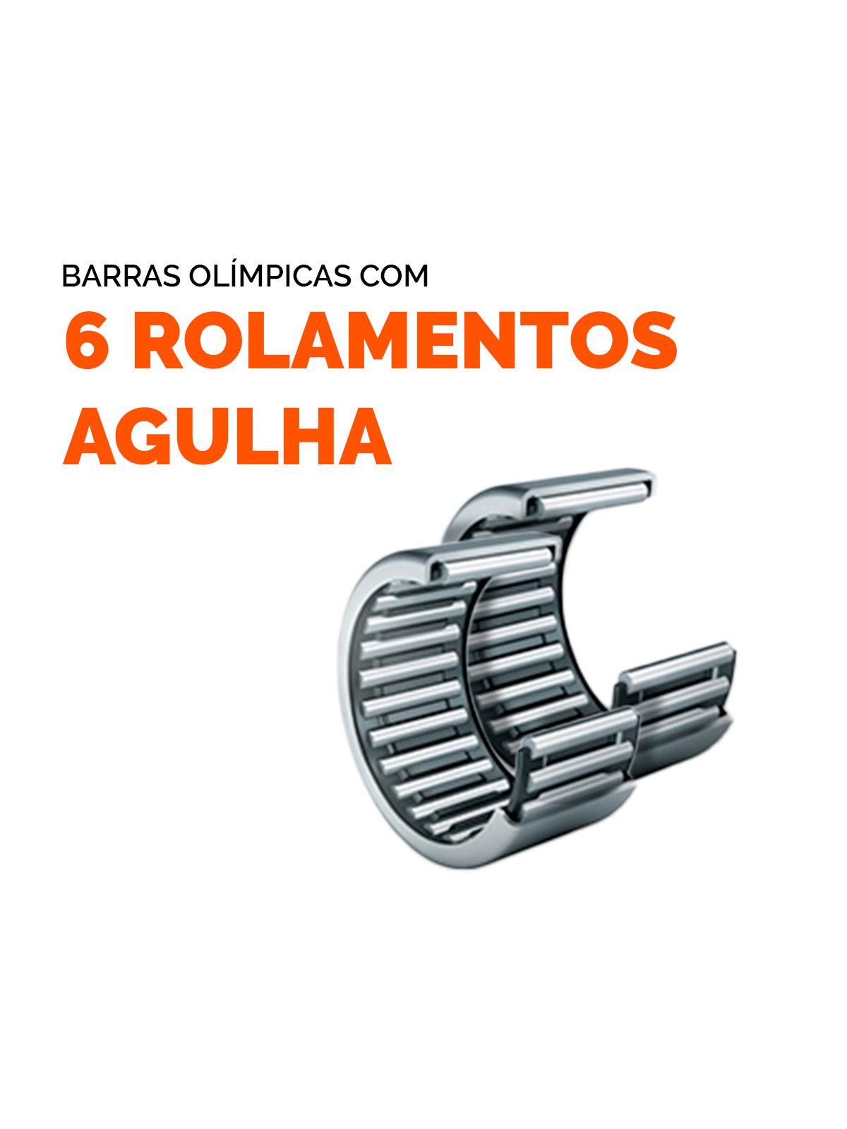 Barra Olímpica Feminina 2,00M Cromada - Imagem 5