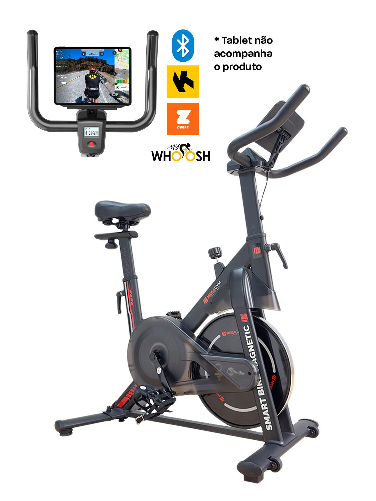 Bicicleta Ergométrica Smart Bike Magnetic RatoFitness - Imagem 9