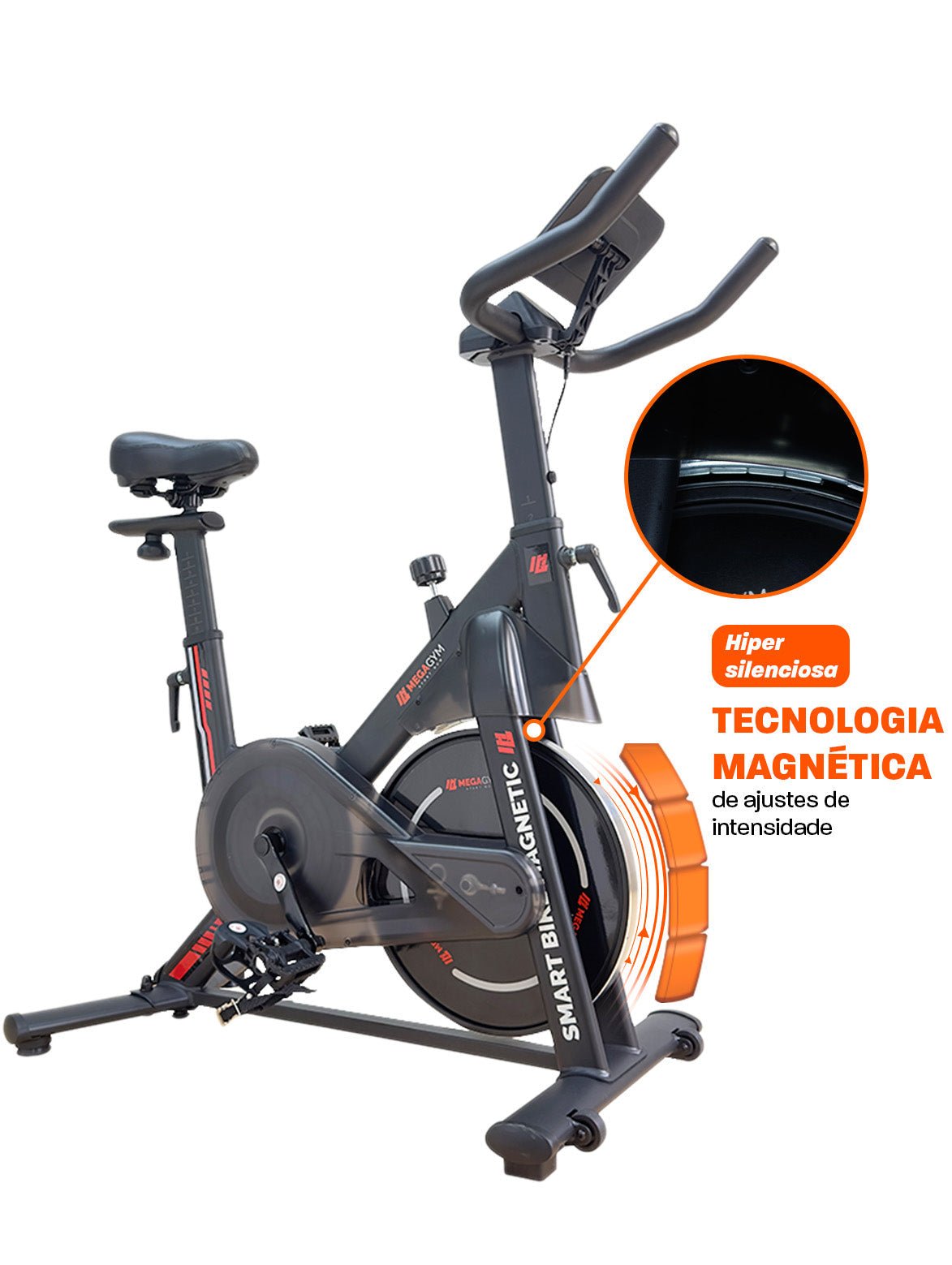 Bicicleta Ergométrica Smart Bike Magnetic RatoFitness - Imagem 1
