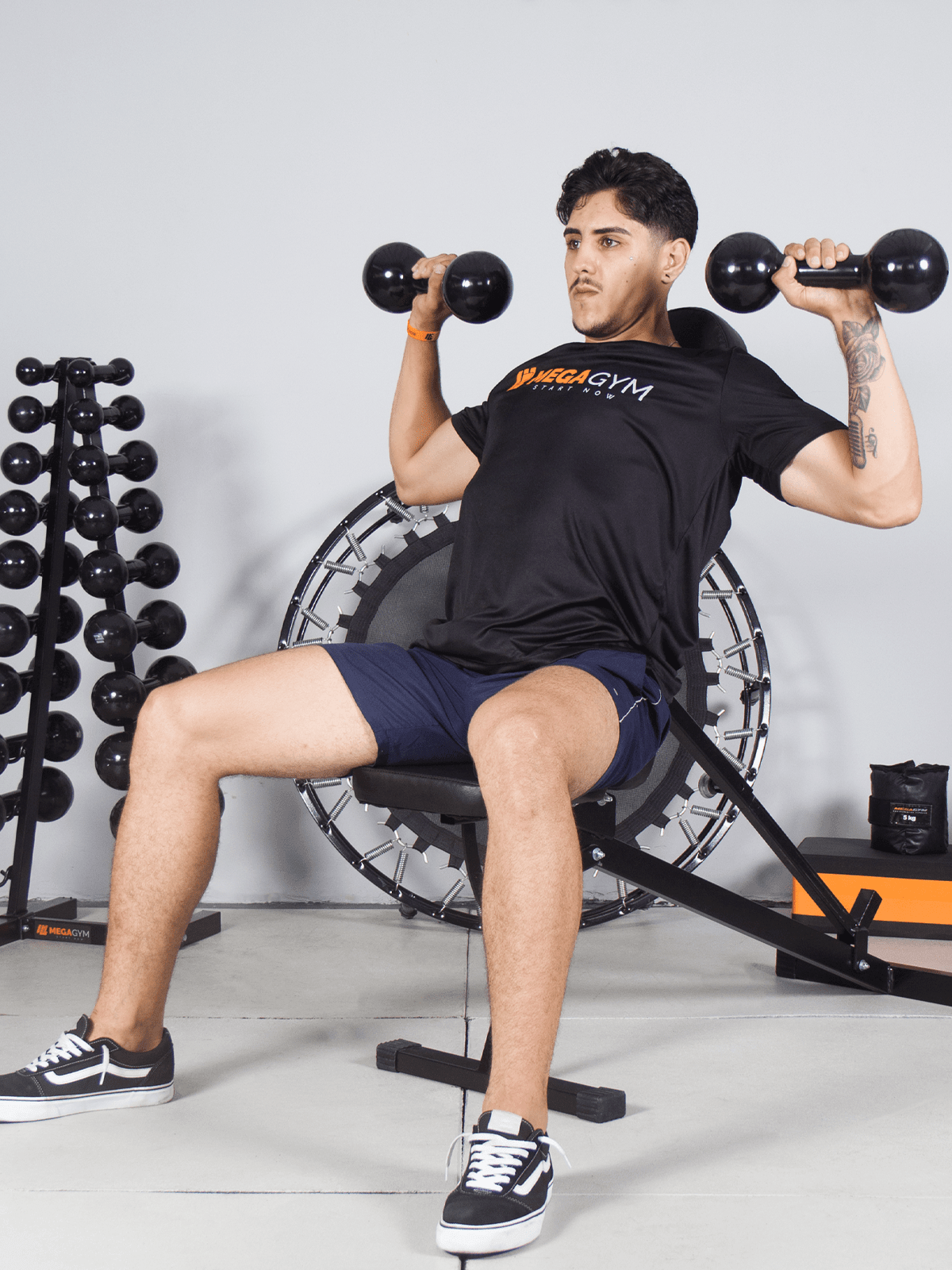 Kit Treino Funcional Halter Bola Emborrachado E Caneleira De Peso - Imagem 6