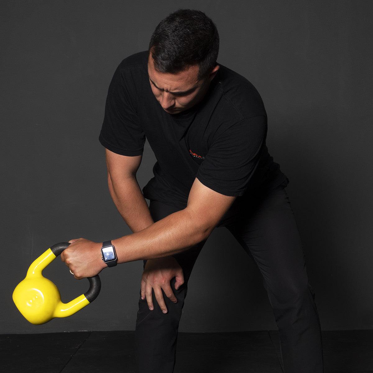 Kettlebell Emborrachado Com Alça Pintada - Imagem 7