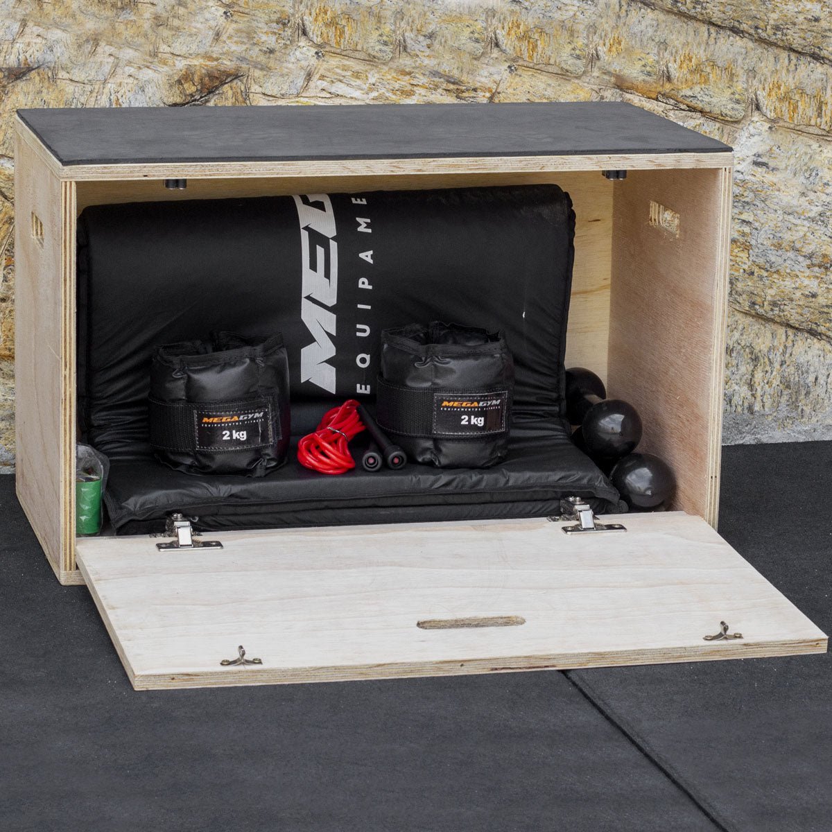 Caixa De Salto Organizadora Fit Box 40cm X 65cm X 35cm - Imagem 7