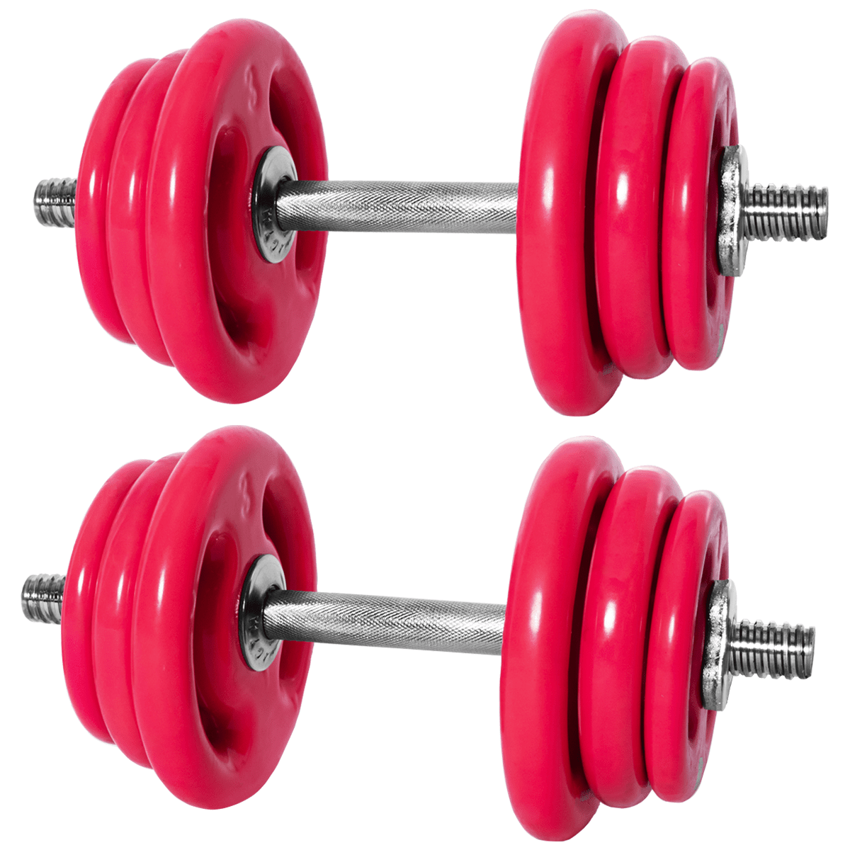 Kit Par Halteres De Academia Rosqueáveis E Anilhas - Imagem 13