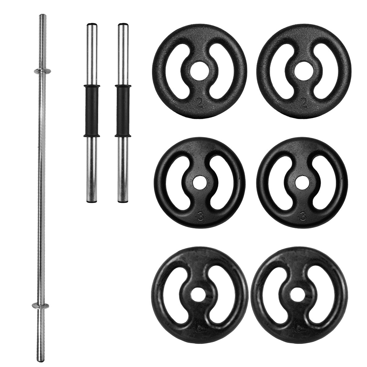 Kit Barra Body Pump Com Halteres E Anilhas - Imagem 8