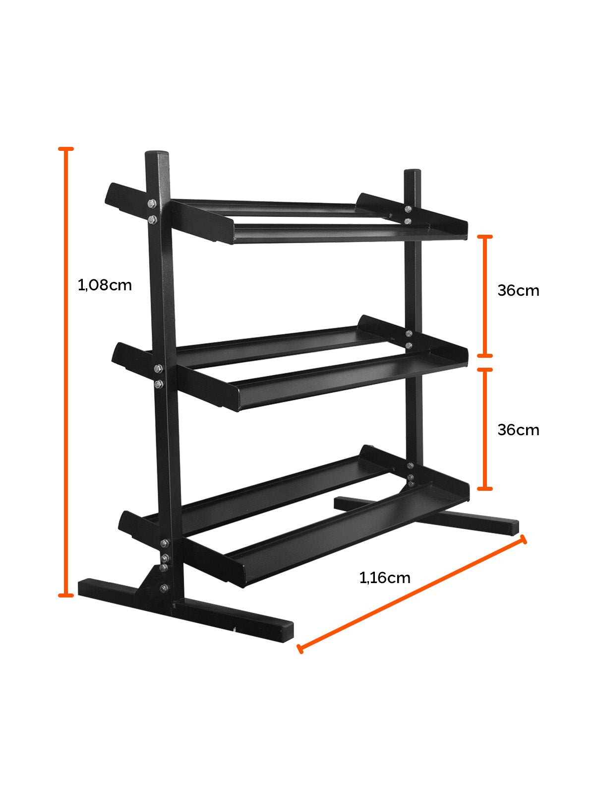Suporte Expositor Estante De Halteres - Imagem 2