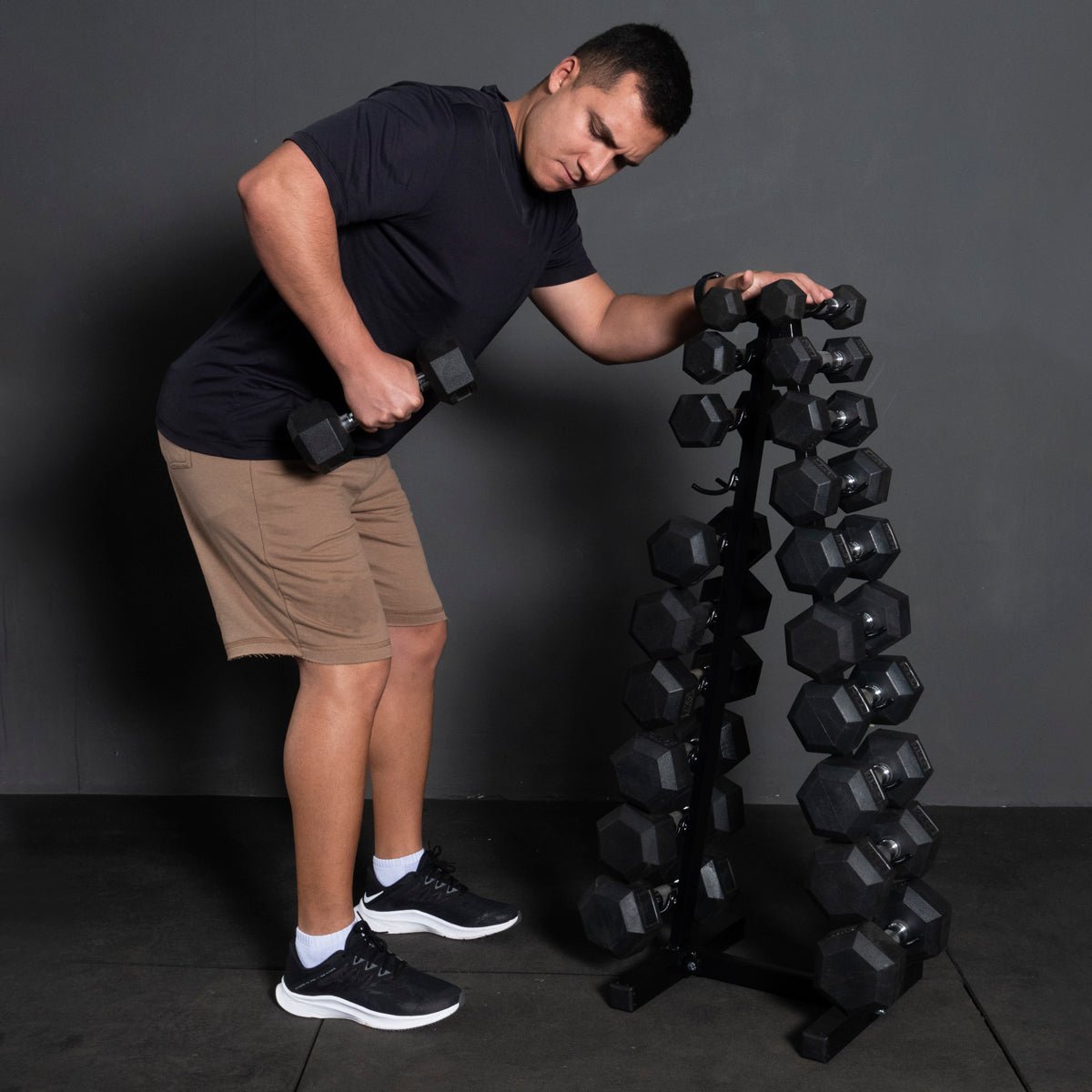 SUPORTE TORRE EXPOSITOR PARA 20 HALTERES DE 01KG A 10KG - Imagem 7