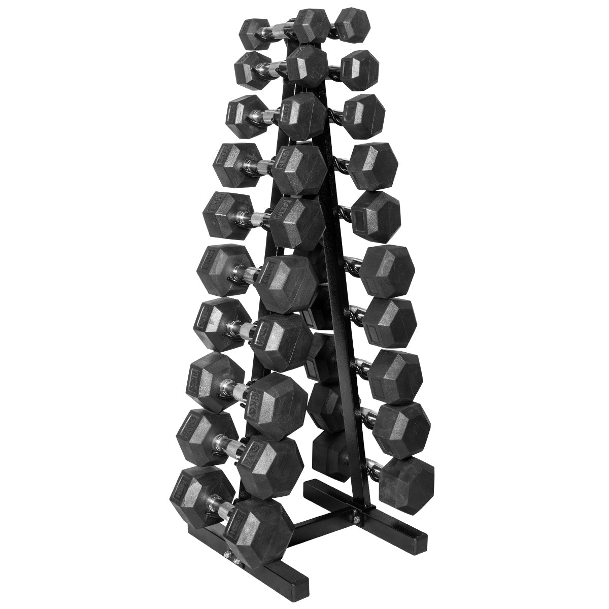 SUPORTE TORRE EXPOSITOR PARA 20 HALTERES DE 01KG A 10KG - Imagem 1