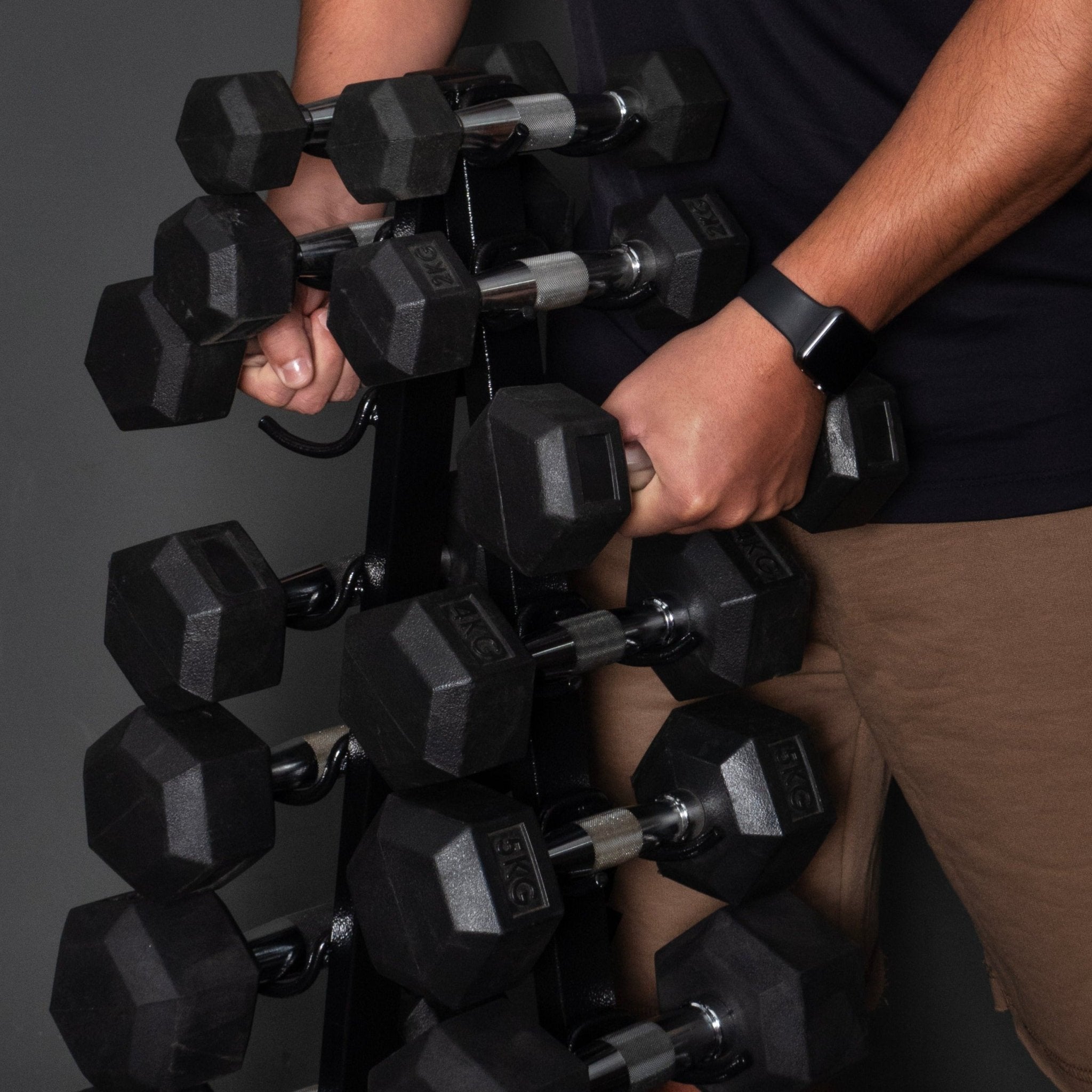 SUPORTE TORRE EXPOSITOR PARA 20 HALTERES DE 01KG A 10KG - Imagem 3