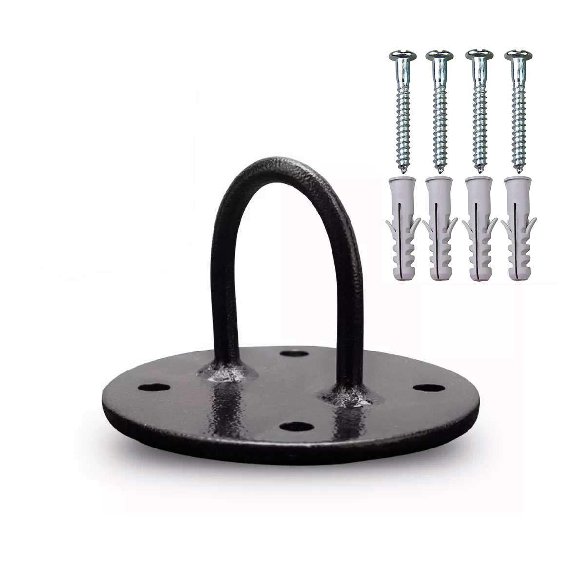 Suporte de Parede para TRX Redondo - Preto - Imagem 1